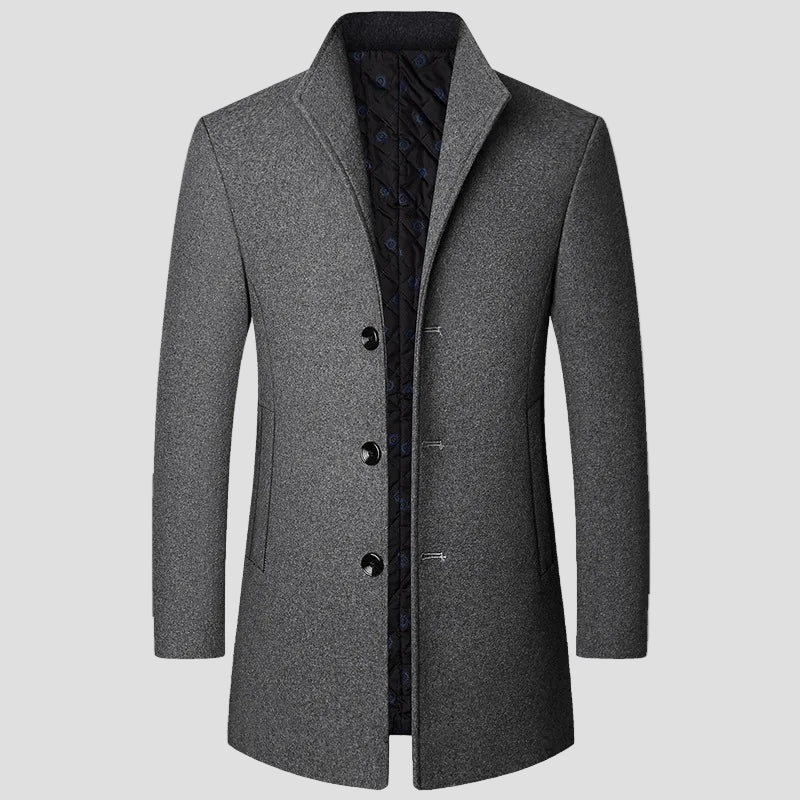 Elias | Men's Quilted Single-Breasted Coat