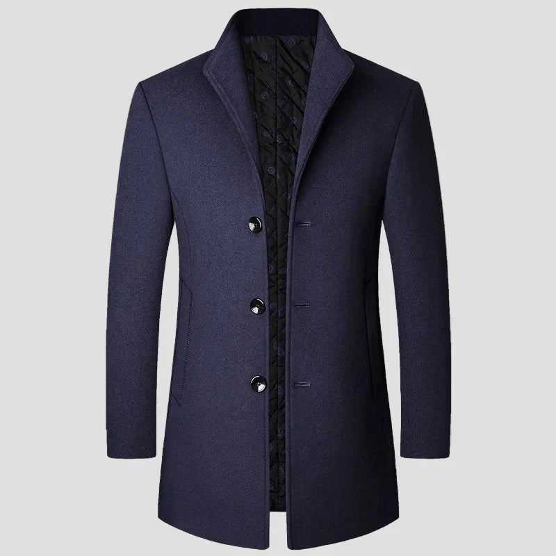 Elias | Men's Quilted Single-Breasted Coat