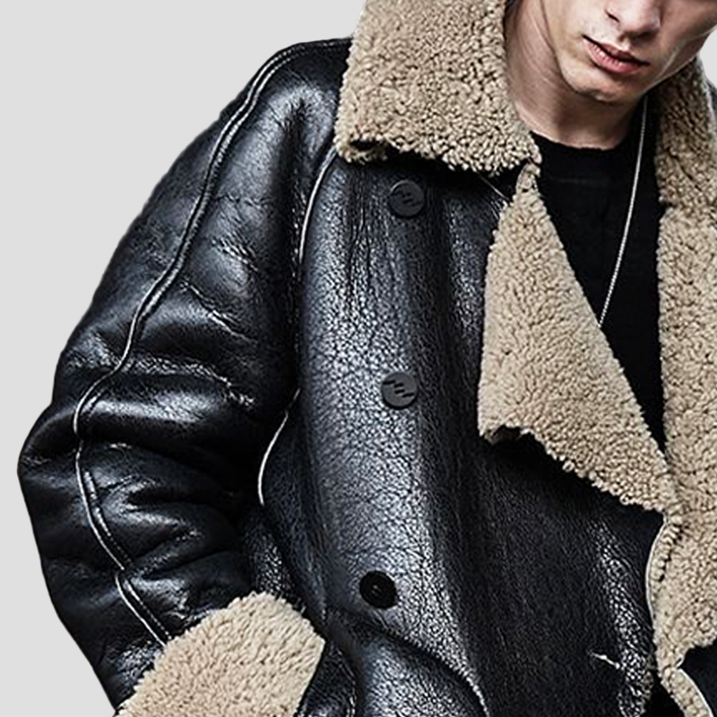 Carter | Textured Leather Short Coat