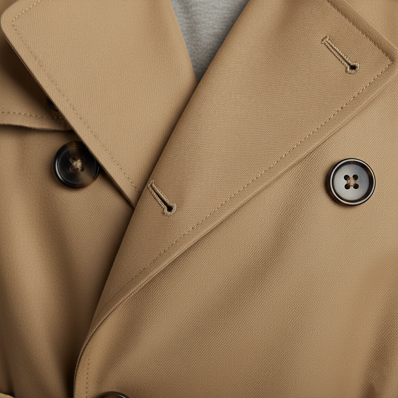 Harvey | Twill Cotton Trench Coat