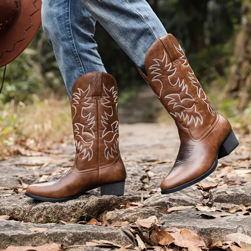 Preston | Western Leather Cowboy Boots for Men