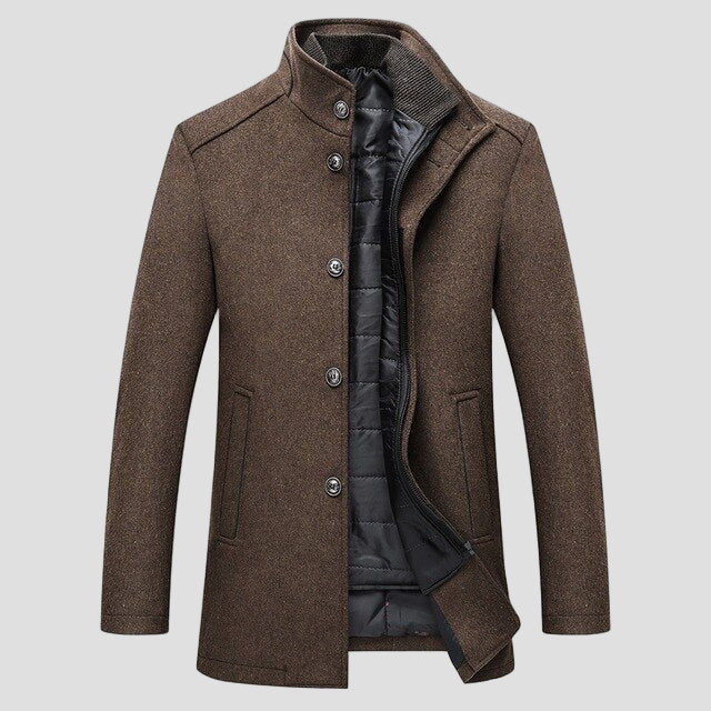 Colton | Men's Quilted Stand Collar Coat