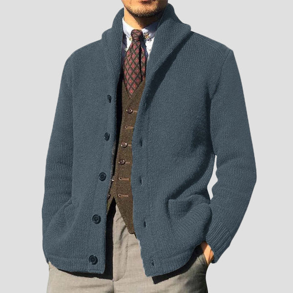 Reid | Solid Button Knit Cardigan