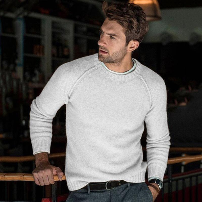 Chase | Men’s Solid Color Crewneck Sweater