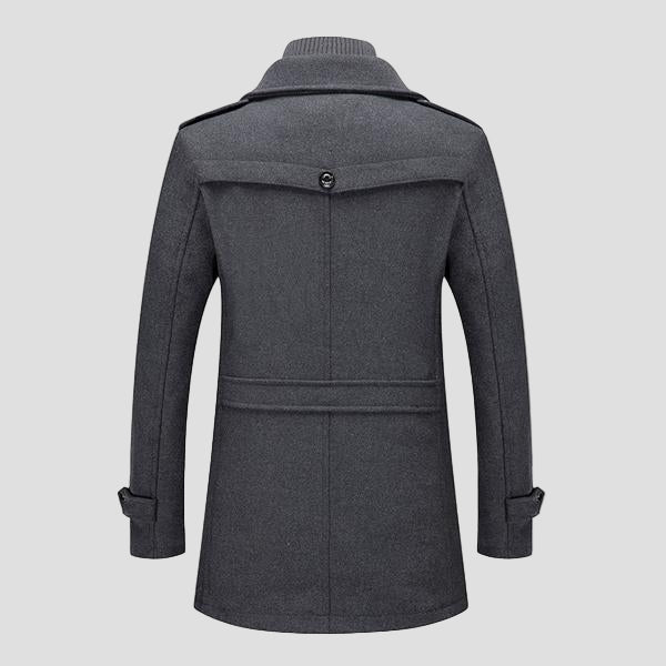 Ryder | Retro Double Collar Woolen Coat
