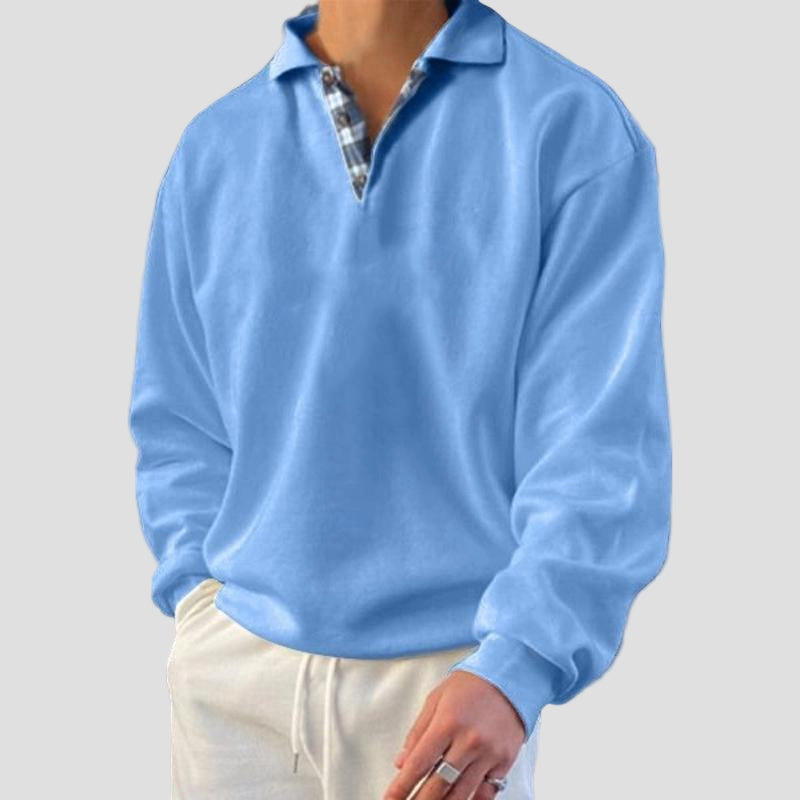 Gideon | Loose Solid Color Long Sleeve Sweatshirt