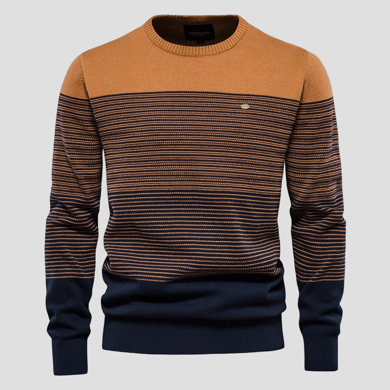Colton | Men’s Vintage Striped Crewneck Sweater