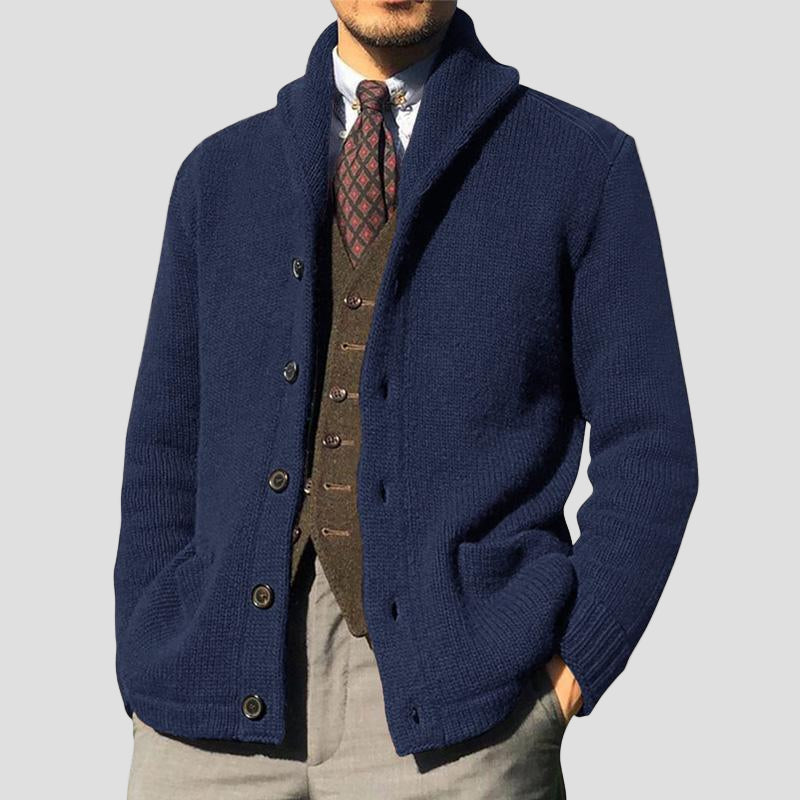 Reid | Solid Button Knit Cardigan